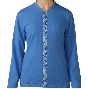 Adidas Climacool Activewear Bomber Style Jacket Periwinkle Blue Size XS